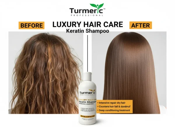 Turmeric Professional Luxury Hair Care Keratin Shampoo 500ml