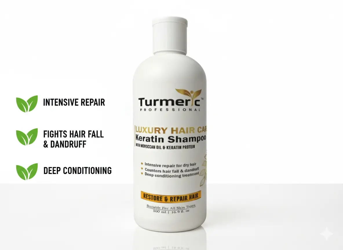 Turmeric Professional Luxury Hair Care Keratin Shampoo 500ml