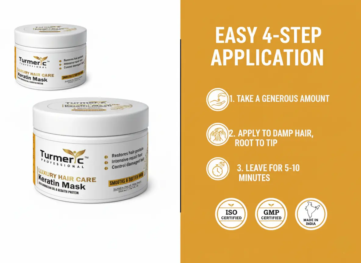 Turmeric Professional Luxury Hair Care Keratin Mask 500ml
