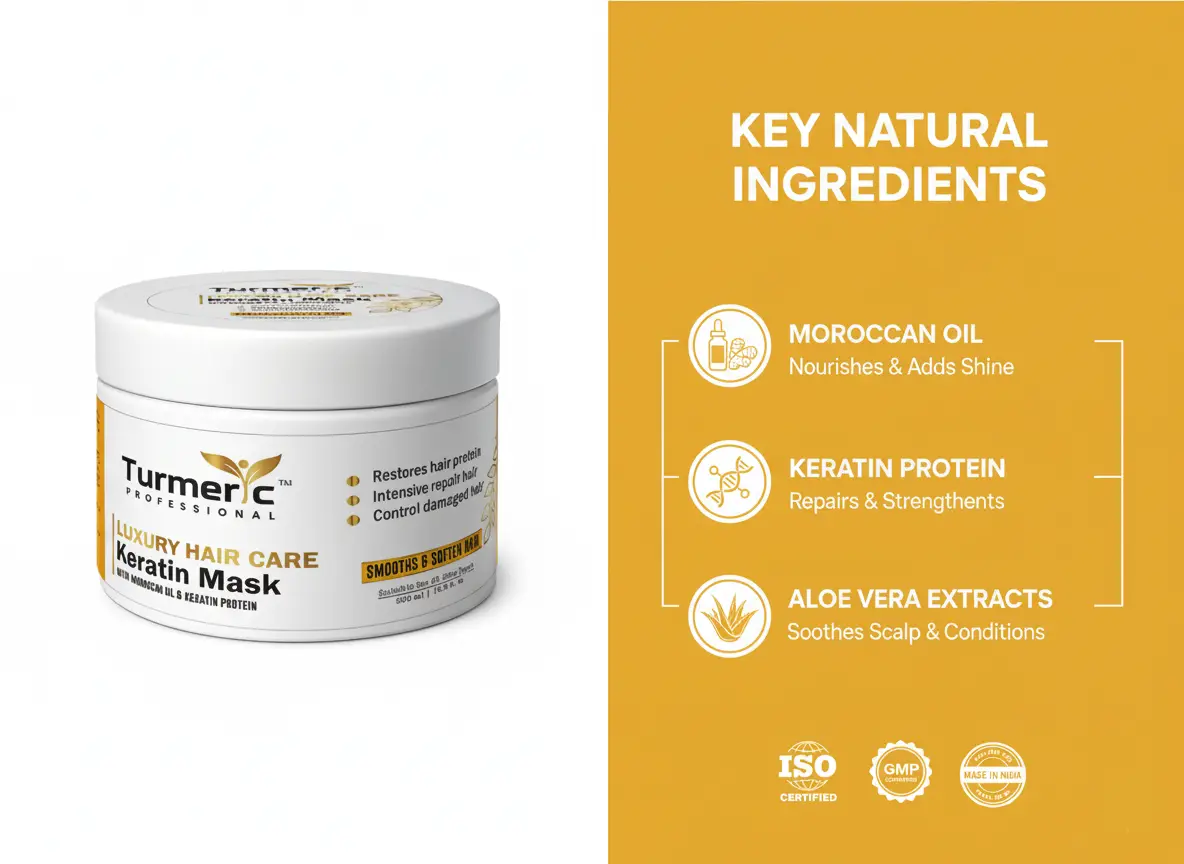 Turmeric Professional Luxury Hair Care Keratin Mask 500ml