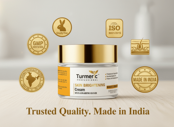 brightening cream 2 Turmeric Professional Skin Brightening Cream with 2% Alpha Arbutin & Kojic Acid 50ml