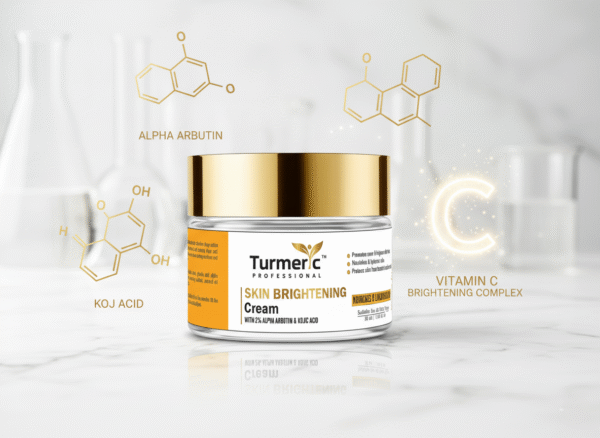 brightening cream 4 Turmeric Professional Skin Brightening Cream with 2% Alpha Arbutin & Kojic Acid 50ml
