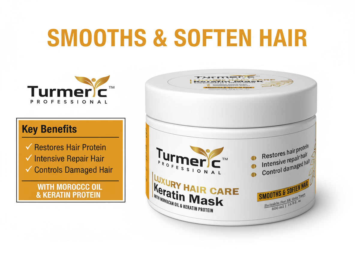 Luxury Hair Care Combo for Women & Men | Complete 3-Step Hair Treatment with Keratin Shampoo, Hair Mask & Hair Serum | Frizz Control, Damage Repair, Hair Fall Solution | Enriched with Moroccan Oil, Vitamin E | 500+500+100 ml